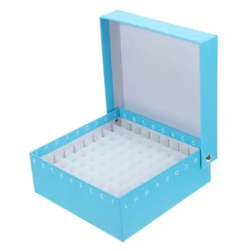 Produktbild: ULTECHNOVO Cryo-Röhrchen-Box storage boxes aufbwahrungs-box Kunststoffbox Tiefkühlbox Laborzubehör aubewahrungsbox Behälter für Mikrozentrifugenröhrchen Halter für Zentrifugenröhrchen Plastik