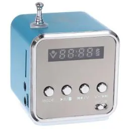 Produktbild: ULTECHNOVO Digital Speaker Mini Speaker, Mini Digital Wireless Music Player, Portable Stereo Speaker, MP3, MP4 Music Player for Computer, Mobile Phone, Support for Micro SD/Tf Card/USB/Disk/FM