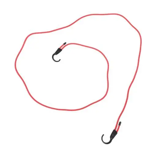 Produktbild: ULTECHNOVO Gepäck Seil Auto Gepäckseil Stretch Gepäckseil mehrzweckseil Gepäckseil mit Haken Auto zübehör Reisen Bungees mit Haken Zurrgurte mit Schnallen Riemen binden Schockschnur Abs rot