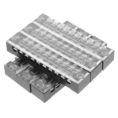 Produktbild: ULTECHNOVO Kabelverbinder Drahtverbinder 6st Klemmleiste Klemmen Trennstreifen Elektrische Anschlussblöcke Kabelverbinderblock Kabel Stromanschlussblock Strom Klemmbrett Modular 15a