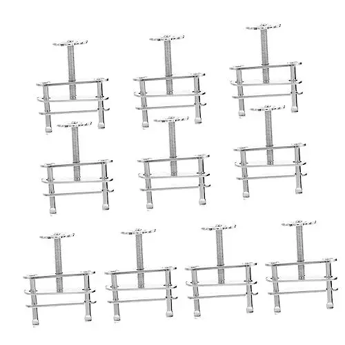 Produktbild: ULTECHNOVO Klemmbausteine 10 Stück Lederrohr-Wasserstopper Reagenzglasklemmen Steuerklemme Metallrohrschelle Drehschraube Schlauchklemmen Schraubenkompressorclip Labs Kompressorschlauchklemme