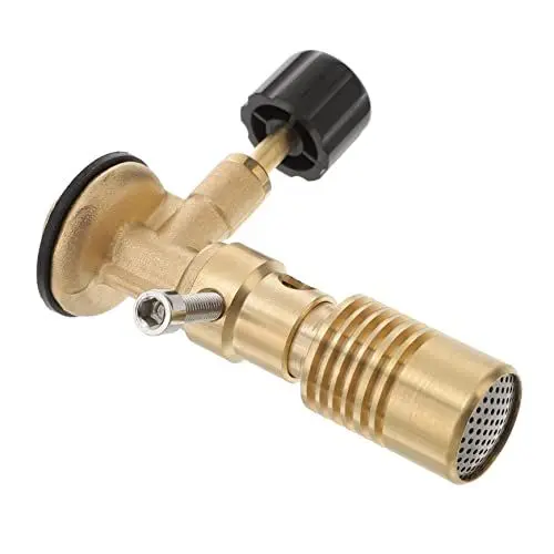 Produktbild: ULTECHNOVO Lötlampe Anlasser Bunsen Taschenlampe Blazer Brenner Stand Feueranzünder Im Freien Uv Verbrennung Wärmer Cool Batterie Brulee Temp Herd Rohr Led Messing Golden