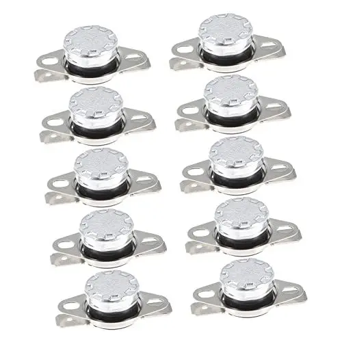 Produktbild: ULTECHNOVO Lüfter 10st Thermische Kontrolle Normalerweise Offener Temperaturschalter Kein Thermoschalter Controller Thermoschalter Zur Lüftersteuerung Aluminium Einstellbar Futter 16a
