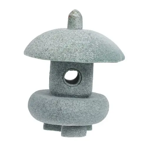Produktbild: ULTECHNOVO Miniatur-pavillon-Statue Aus Sandsteinmaterialien Hoher Simulation Für Echtes Naturerlebnis Vielseitig Einsetzbar Als Mikrolandschaft Oder Blumentopflandschaft Leicht Und Einfach