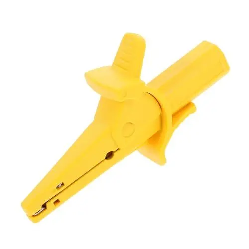 Produktbild: ULTECHNOVO 32a Alligator Clip Mit Isolierter Sicherheitsprüfung -krokodilklemme Für Multimeter Komplett Isoliert Gelb Für Elektrische Tests Und Präzise Messungen
