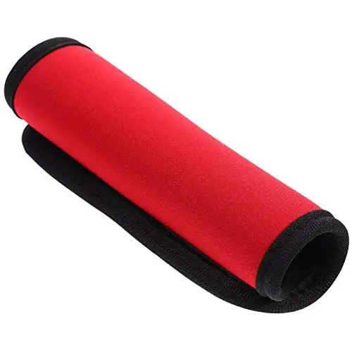 Produktbild: ULTECHNOVO Neopren- Gepäckgriff Wrap Grip, Fluoreszierende Gepäckgriffabdeckungen, Trolley-Hülle, Identifikationsschilder, Zubehör für Reisen, Outdoor-Koffer (rot)