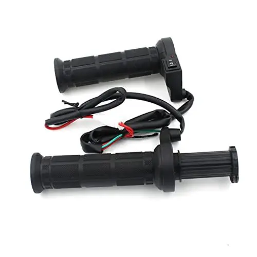 Produktbild: ULTECHNOVO Paar Beheizter Lenkergriff Lenkergriffheizung Heizgriffe Für Motorräder Beheizbare Griffe Lenkerwärmer Lenker Warmer Griff Lenkergriffe -handgriffe Black