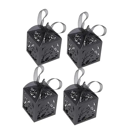 Produktbild: ULTECHNOVO Packung Mit 50 Stück exquisiter Süßigkeitenbehälter halloween süßigkeiten box halloween dekoration süßigkeiten behälter Halloween Süßigkeitenbox Papier Zweig