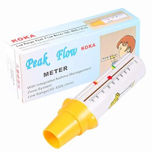 Produktbild: ULTECHNOVO Peak Flow Meter Asthma Monitor Tragbar Spirometer Lungentrainer für Kinder