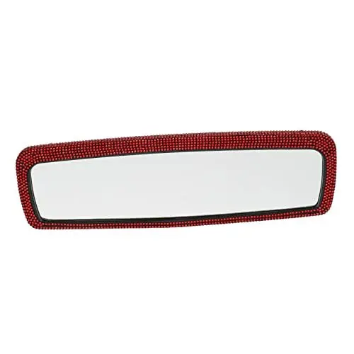 Produktbild: ULTECHNOVO Rückspiegel auto innenraum car mirror kfz zubehör auto4parts accessoires für auto Spiegelkamera fürs Auto Spiegel für Auto Broadway-Spiegel auto innenspiegel Autos Plastik rot