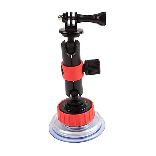 Produktbild: ULTECHNOVO Halterungszubehör Cup Mount Für Session Curving Kamerabasis 360° Rotation Schwarz Rot