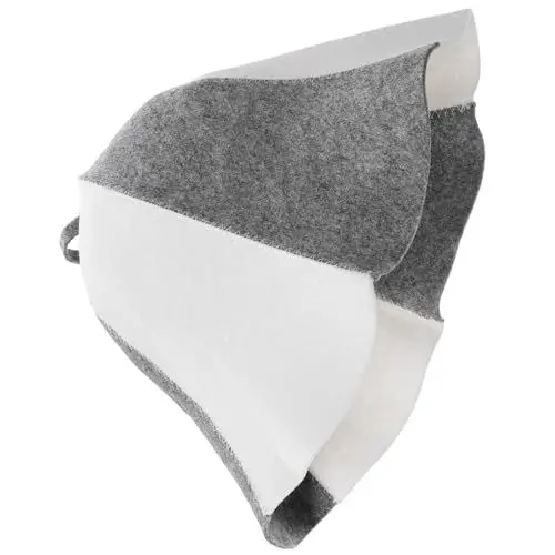 Produktbild: ULTECHNOVO Saunahut aus Filz Wollmischung ukrainischer saunahut Bad haarschutz kopfschutz Motorhaube für Männer Haarkappe atmungsaktiver Saunafilzhut Saunahut für Herren Mode Zubehör Wollfilz