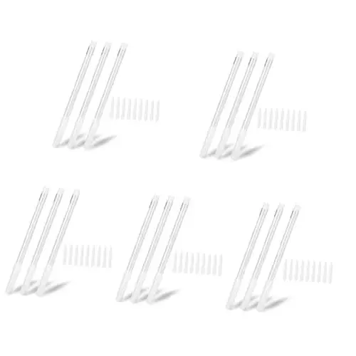 Produktbild: ULTECHNOVO Stift 15 Stk Marker Radiergummi Augenbrauenstift Augenbrauen Radierstift Make-up-Marker-Entferner Mehrzweck Korrektur Makeup entferner Gummistift Textmarker Plastik Weiß