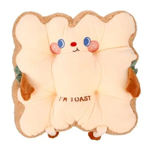Produktbild: ULTECHNOVO Cute Sitzkissen Für Bürostühle Quadratisches Weiches Plüschkissen Mit Cartoon-Design Für Lange Sitzzeiten Im Büro Und Sorgt Für Und Stil