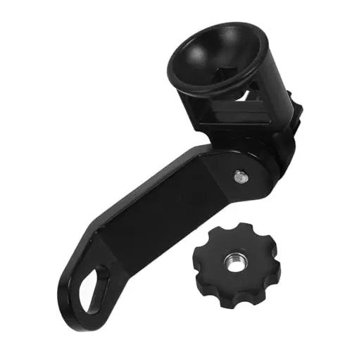 Produktbild: ULTECHNOVO Motorradspiegel Handyhalter Spiegelverlängerungshalterung -spiegelverlängerung Spiegelhalterung Für Spiegelhalterung Anzeigen Motorradversorgung Aluminiumlegierung Black Spiegel Motorräder