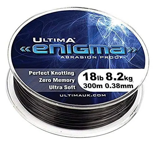 Produktbild: Ultima Unisex-Adult Enigma Spezialist Angelschnur 300m Spule, Schluff Grau, 0.40mm-20.0lb/9.1kg
