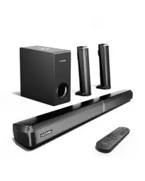 Produktbild: ULTIMEA 4.1-Kanal Soundbar für TV Geräte mit Subwoofer, App, teilbare 2-in-1 Soundbar für Fernseher, Bluetooth 5.3, TV Lautsprecher mit 3 EQ-Modi, HDMI-ARC/Optisch/Aux, Apollo S50, 2025 Version