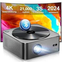 Produktbild: ULTIMEA Beamer 4K Heimkino Unterstützt, 700 ANSI-Lumen mit Hindernisvermeidung, 6D Trapezkorrektur und Autofokus, Helle Kanten, Intuitiv OS, Native 1080P Outdoor Projektor, 2024 Aufgerüstet Apollo P40