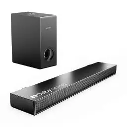Produktbild: ULTIMEA Soundbar für TV Geräte mit Dolby Atmos, BassMAX, 3D Surround Sound System für TV Lautsprecher Heimkino, Soundbar mit Subwoofer, 5.3 Bluetooth PC Sound Bars, 190W Spitzenleistung, Nova S50