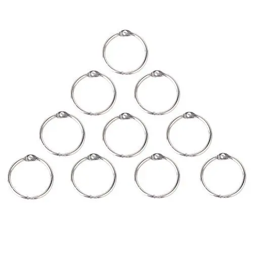 Produktbild: ULTNICE 10 Stück 65 mm Buchringe Heftring für Alben Loseblatt