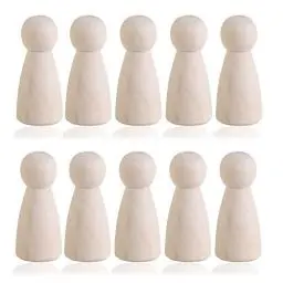 Produktbild: ULTNICE 10 Stück DIY Holzfiguren Hochzeit Geburtstag Dekoration