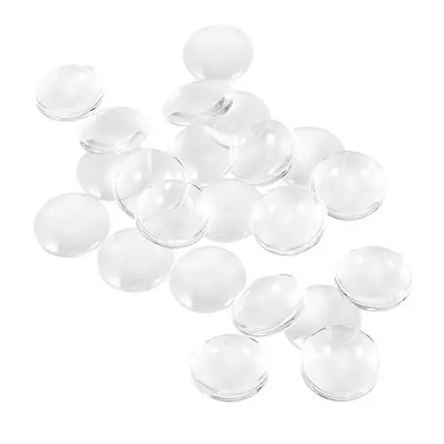Produktbild: ULTNICE 60Pcs Glaskuppel Cabochons Fliesen Nicht kalibriert für Cameo Anhänger Foto Schmuck Ringe Halskette 25mm