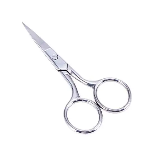 Produktbild: ULTNICE Augenbrauen-Bartschere aus Edelstahl, kleine Schere für das Gesicht und die Augenbraue, Nasenbart