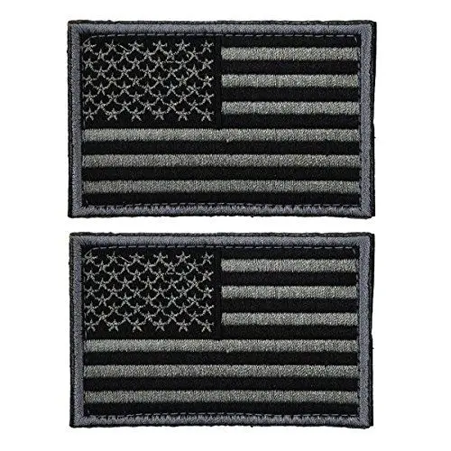 Produktbild: ULTNICE Flag Patches taktische USA Flagge Patch selbstklebende US militärische einheitliche Emblem Patches Pack 2