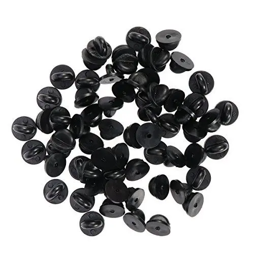 Produktbild: Ultnice 100 Krawattennadel Schmetterling, Gummi Pin Rücken, Ersatz Anstecknadel, Halter-Schließe