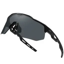 Produktbild: ULTR Sportbrille AERO, Sonnenbrille für Herren & Damen, TR90 Rahmen, für Sport wie Radfahren MTB Sportsonnenbrille Radbrille Sportbrille Fahren Angeln Baseball Laufen (Schwarz (Schwarzes Glas))
