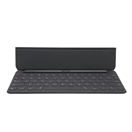 Produktbild: Ultraflache Kabellose Tablet Tastatur für IOS, 9,7 Zoll Tragbare Intelligente Tastatur in Voller Größe mit 64 Tasten, Kabellose Smart Tastatur für IOS Tablet Pro, Schwarz