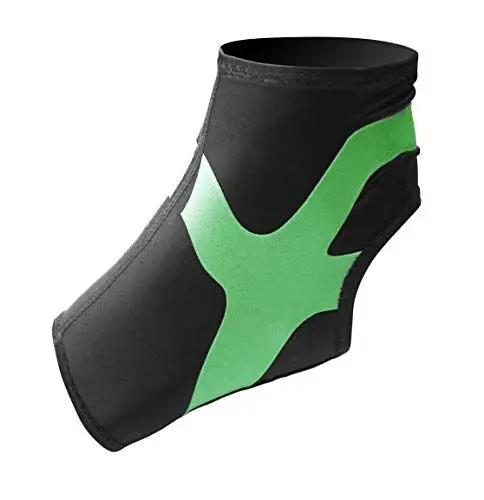 Produktbild: Ultraleicht Ankle Support Plus, Fußgelenk Bandage mit Power-Band Stabilisator Tape - grünes Tape - linker Fuß