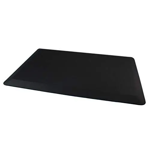 Produktbild: Ultralux Anti-Ermüdungsmatte für Steharbeitsplätze, dicke rutschfeste gepolsterte Küchenbodenmatte 2cm dick Küchenteppich, 50 x 80cm ergonomisch Steh komfortmatte für Büro, Haus, Schwarz Stehunterlage