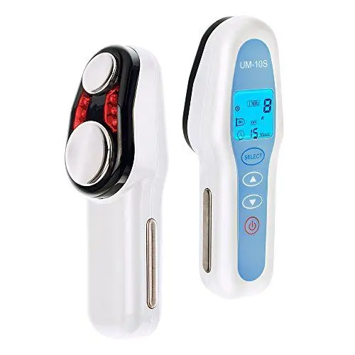 Produktbild: UltraMed Ultraschallgerät für Zuhause – Anti-Aging & Faltenreduzierung – 2 Schallköpfe für Gesicht & Körper – 1 MHz + 3 MHz – Hautverjüngung & Tiefenpflege - Für alle Hauttypen geeignet