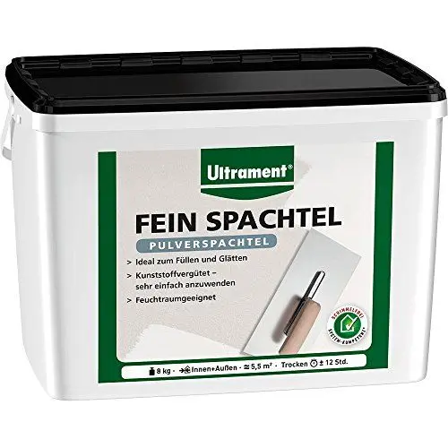 Produktbild: Ultrament Fein Spachtel, weiß, 8kg