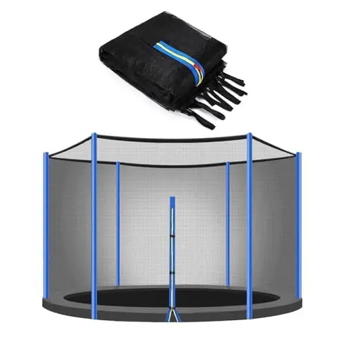 Produktbild: ULTRAPOWER SPORTS Ersatznetz Sicherheitsnetz Trampolinnetz für Trampolin 366cm 8Stangen Blau