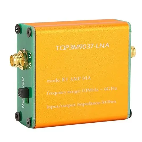 Produktbild: ASHATA Ultra-rauscharmes Verstärker-LNA-Modul, Breitband-Frequenz von 0,1 MHz Bis 6 GHz, 20 DB High-Gain-LNA-HF-Leistungsvorverstärkermodul für Kurzwelle