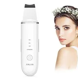 Produktbild: Ultraschallpeelinggerät ANLAN Skin Scrubber,Ultraschall-Peeling Porenreiniger Akne-Entferner Ionen Hautreiniger für Gesichtsreinigung Gesichtspflege(Weiß)