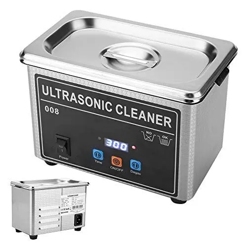 Produktbild: Ultraschallreiniger, CJ-008 Ultraschall-Schmuckreinigungsmaschine aus Edelstahl mit einstellbarer Zeit, beheizbar und wählbar, 42 kHz für Handgelenkbrille, Zertifizierung (220 V)