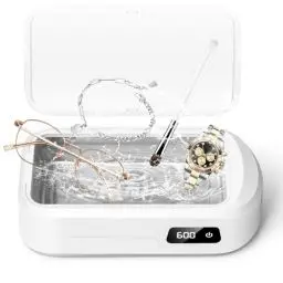 Produktbild: Ultraschallreinigungsgerät Brille 49000Hz, 640ml Brillenreinigungsgerät, Ultraschallreiniger mit 4 Geschwindigkeiten, Ultrasonic Cleaner Geeignet für Brillen, Schmuck, Uhren, Zahnersatz, Münzen usw.
