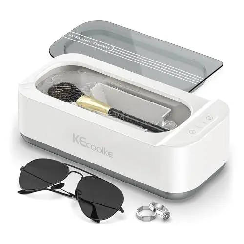 Produktbild: Ultraschallreinigungsgerät Ultraschallreiniger Ultraschallgerät KECOOLKE 400ml Sonic Cleaner mit digitalem Timer für Brillen, Ringe, Münzen, Fingerringe, Geld