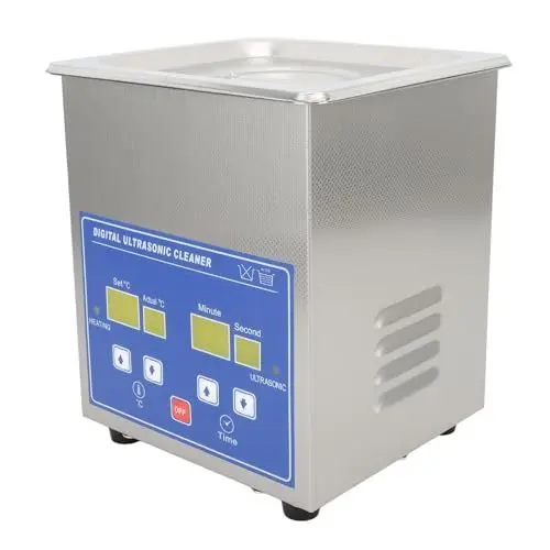 Produktbild: Ultraschall-Schmuckreiniger aus Edelstahl 304, Professionelle, Effiziente und Sichere Brillenreinigungsmaschine für Brillen, Ringe, Ohrringe, Halsketten, (EU-Stecker 220 V)