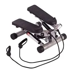 Produktbild: Ultrasport Stepper für Zuhause | Mini Stepper Fitness, 2 in 1 Up-Down Swing Stepper mit Power Ropes und LCD Display I Fitness Stepper für Zuhause, Ministepper