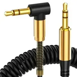 Produktbild: ULTRICS Aux Kabel 3,5mm, Stecker auf Stecker Audio Kabel, 3.5mm Stereo Klinkenkabel Kompatibel mit für Kopfhörer iPods iPhones iPads, Home/Car Stereos Lautsprecher MP3 Player Smartphones (Coil)