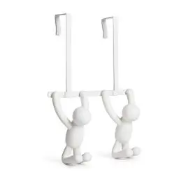 Produktbild: Umbra 1004260-660 Buddy Türgarderobe mit Doppelhaken, Plastik, weiß, 21.6 x 30.5 x 10.8 cm, Weiss