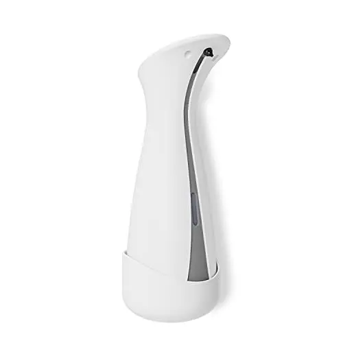 Produktbild: Umbra Otto 250ml Automatischer Seifenspender für Flüssigseife und Handdesinfektionsmittel mit Wandhalterung, Weiss/Grau
