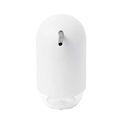 Produktbild: Umbra Touch Seifenspender, moderner Flüssigseifen-Spender und Spülmittel-Spender mit Soft Touch Finish für Badezimmer und Küche, 230 ml Fassungsvermögen, Weiß, 7 x 14 cm, Weiss