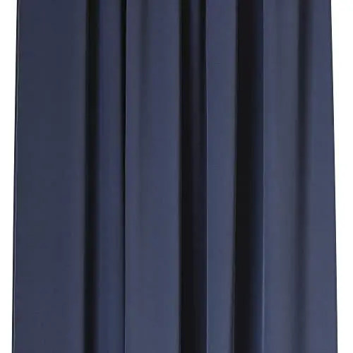 Produktbild: Umbra Twilight Verdunklungsvorhänge 132x213cm, Blickdichte Gardinen mit Kräuselband für Raumabdunklung, 2er-Set, Navy Blau