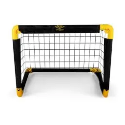 Produktbild: Umbro Fußballtor - Fussballtor 50 x 44 x 44 cm - Faltbares fußball Tor - Fussballtore für Garten Kinder - Fussball Trainingszubehör für Innen und Außen - Metall - Schwarz/Gelb