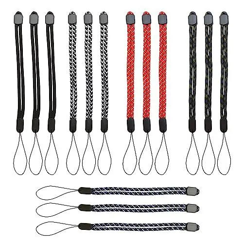Produktbild: UMCHU 15 Stück Handgelenkband Lanyard, tragbare Handschlaufe, verstellbare Finger Handgelenk Hals Lanyards, für Handy, Kamera, Schlüssel, USB-Sticks (5 Farben)
